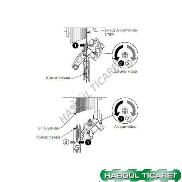 HSGL BİSİKLET ARKA ATTIRICI KISA BACAK KULAKLI - 3