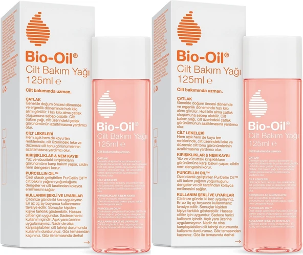 Bio-Oil Çatlak Oluşumunu Önleyici Cilt Bakım Yağı 125ML (Yeni Formül) (2 Li Set)