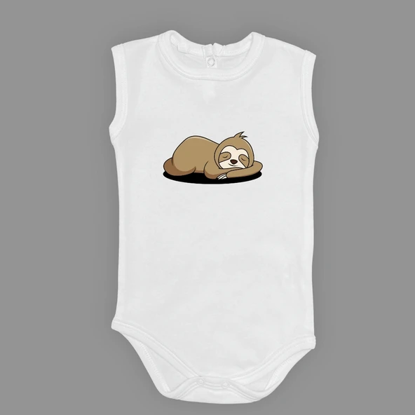 Tembel Baskılı Bebek Body Zıbın Çıtçıtlı Badi ürün görseli 1