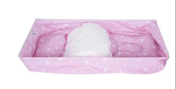 Sevi Bebe Bel Destekli Ana Kucağı Örtüsü ART-61 Pembe Yıldız - 2