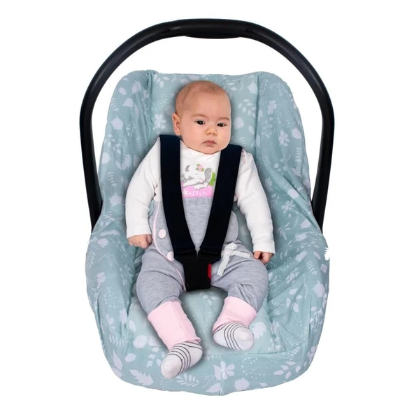 Sevi Bebe Bel Destekli Ana Kucağı Örtüsü ART-61 Yaprak Desen - 2