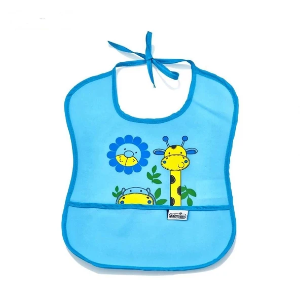 BabyJem Poli Muşamba Küçük Mama Önlüğü 030 Mavi ürün görseli