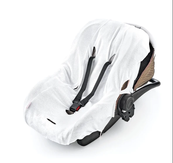 BabyJem Örme Havlu Ana Kucağı Kılıfı 475 Beyaz - 2