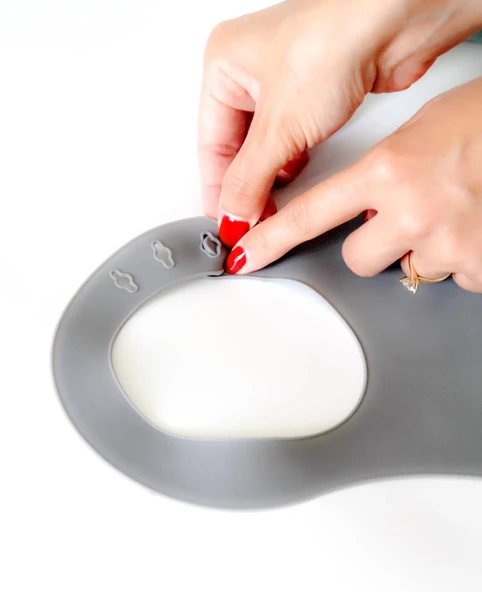 BabyJem Mini Silikon Önlük 718 Gri - Resim 5