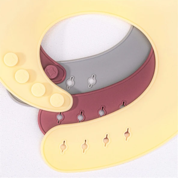 OiOi Basics Silikon Mama Önlüğü Aqua Green - Resim 4