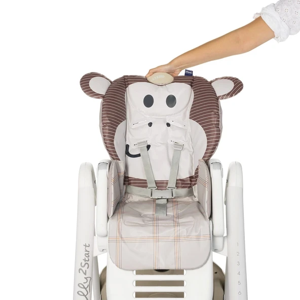 Chicco Polly 2 Start Mama Sandalyesi Monkey - 6