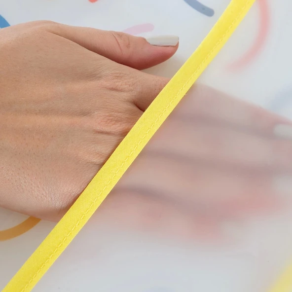 BabyJem Leke Tutmaz Giymeli Önlük 839 Sarı - Resim 6