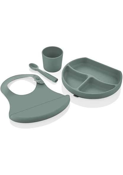 BabyJem Silikon Beslenme Seti 728 Mint ürün görseli
