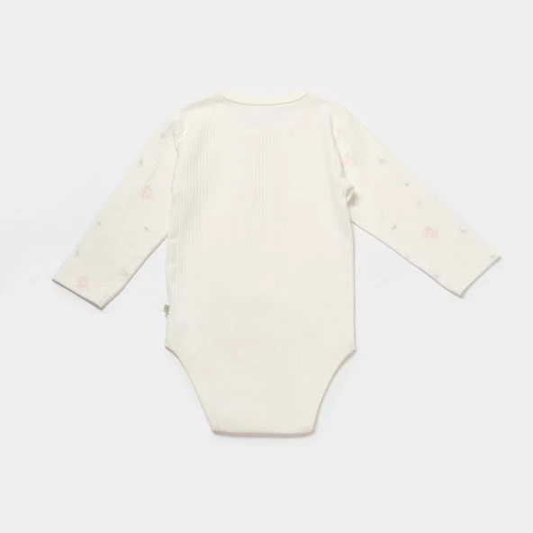 Bibaby Biorganic Koala Jungle Uzun Kol Bebek Body 56973 Pembe - 2