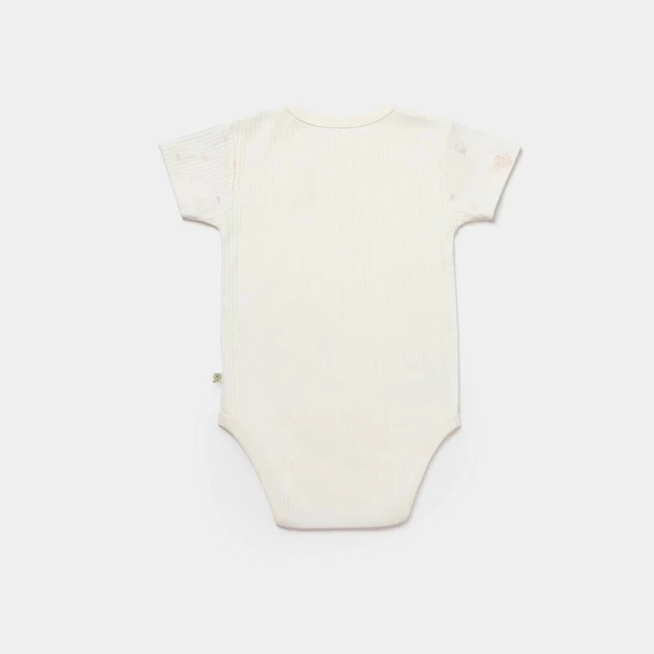 Bibaby Biorganic Koala Jungle Kısa Kol Bebek Body 56972 Pembe - 2