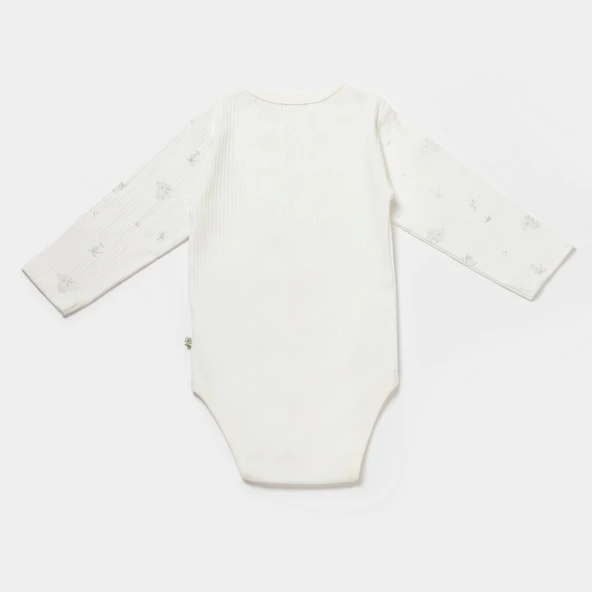 Bibaby Biorganic Koala Jungle Uzun Kol Bebek Body 56973 Gri - 2
