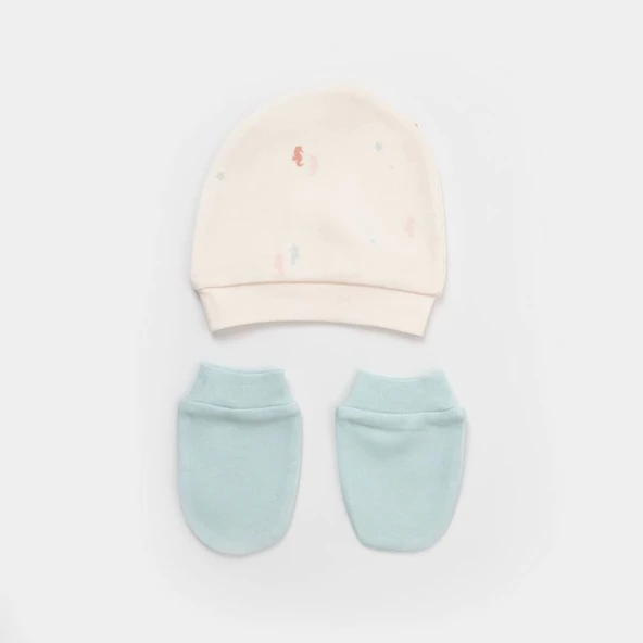 Bibaby Biorganic Save The Seahorse 5'Li Hastane Çıkış Seti 62340 Bej-Mint - 6