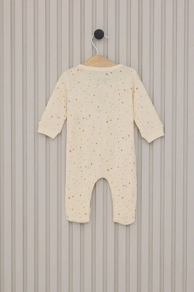 U.S.Polo Kız Bebek Patikli Tulum USB2110 Krem - 3