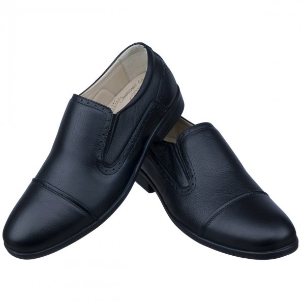 Siyah Ortopedik Diyabetik Klasik Erkek Ayakkabı