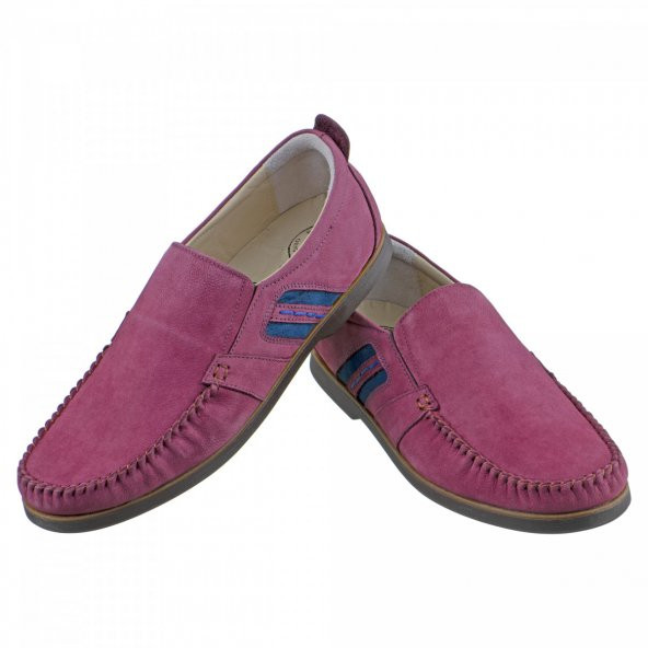 Bordo Lacivert Nubuk Saraçlı Günlük Erkek Ayakkabı