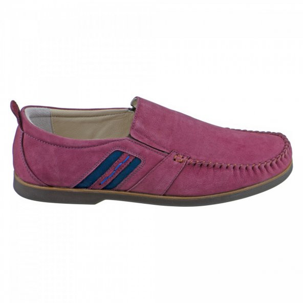 Bordo Lacivert Nubuk Saraçlı Günlük Erkek Ayakkabı - 3