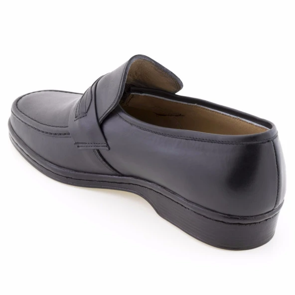 Siyah Burnu Dikişli Kuşaklı Epa Günlük Erkek Ayakkabı - Resim 5