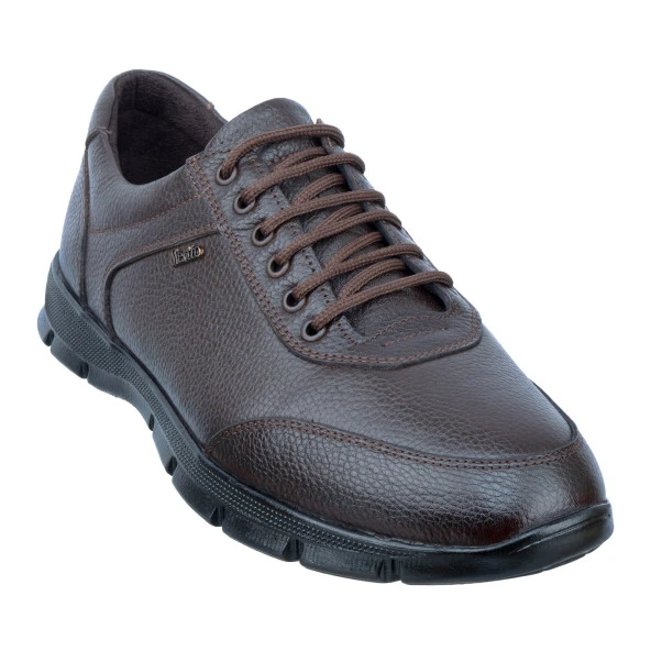 Kahverengi Ortopedik Diyabetik Bağcıklı Günlük Erkek Ayakkabı - 4