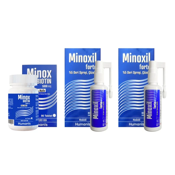 Humanis Minox Biotin ve 2 kutu minox sprey hediyeli