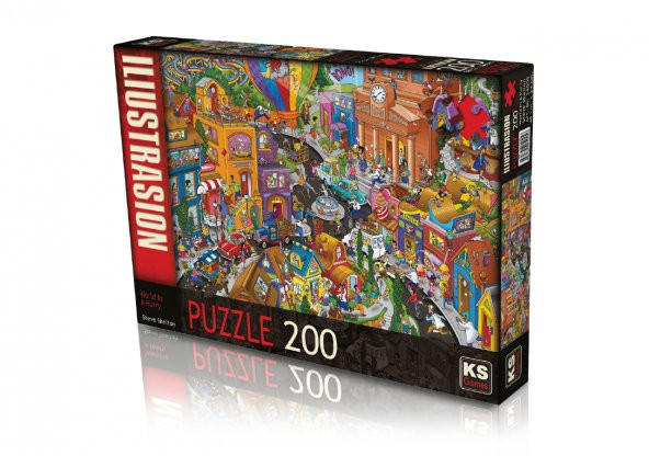 KS Games World in A Hurry 200 parça Puzzle