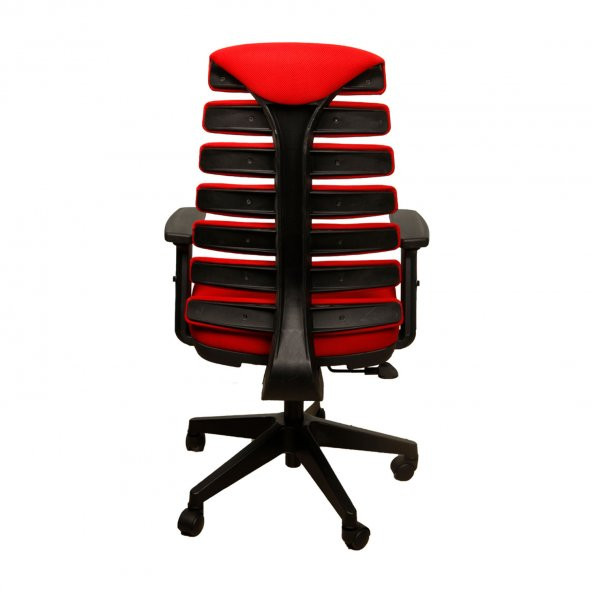 Uzay Ofis Mira Çalışma Koltuğu - Ayarlı Kolçak - Kırmızı - 6