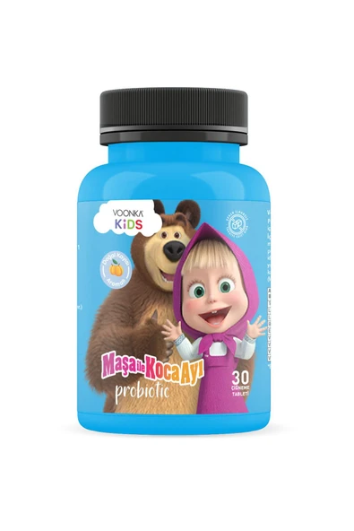 Voonka Kids Maşa ile Koca Ayı Probiyotik 30 Çiğneme Tableti ürün görseli 1