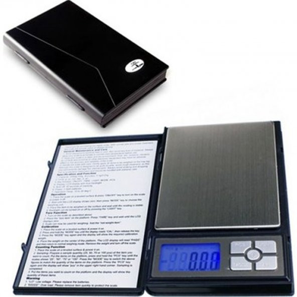 Notebook Hassas Cep Terazi 500 Gr 0.01 Taksimat Dijital