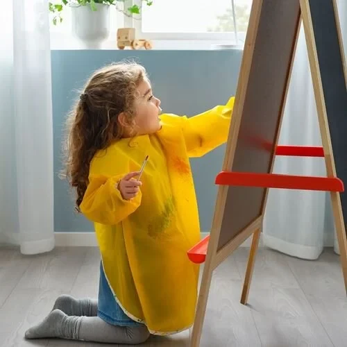 IKEA Mala Boyama Aktivite Okul Resim Önlüğü Sarı 60 cm - 3