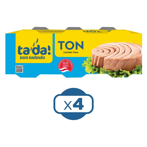Tada Ayçiçek Yağlı Ton Balığı 3x75 Gr x 4 Adet - 2