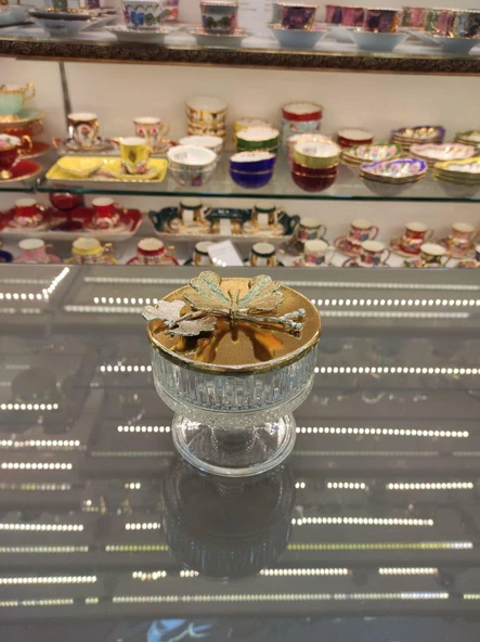 ELİSA CAM AYAKLI ŞEKERLİK NO:2 ALTIN - 2