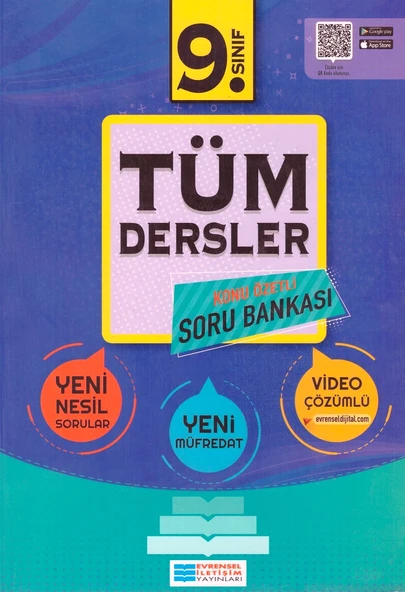 EVRENSEL 9.SINIF TÜM DERSLER KONU ÖZETLİ SORU BANKASI ürün görseli 1