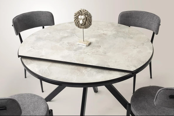 Açılır Yuvarlak Pegasus Masa 4 Adet Jumbo Sandalye - 3