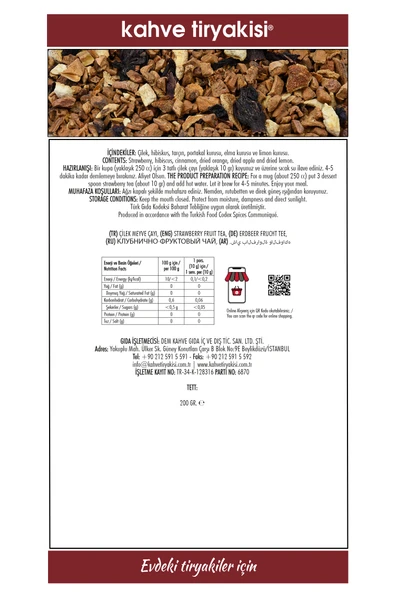Çilek Çayı 200 Gr - 2