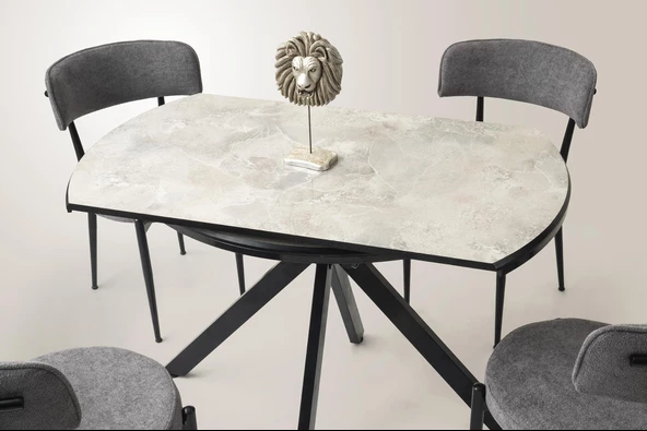 Açılır Yuvarlak Pegasus Masa 4 Adet Jumbo Sandalye - 2