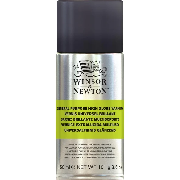 Winsor Newton General Purpose High Gloss Varnish 150ml Sprey Genel Amaçlı Yüksek Parlaklık Vernik / MQ0008233