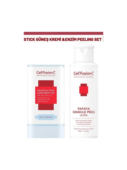 Cell Fusion C Stick Güneş Kremi ve Enzim Peeling Seti ürün görseli 1