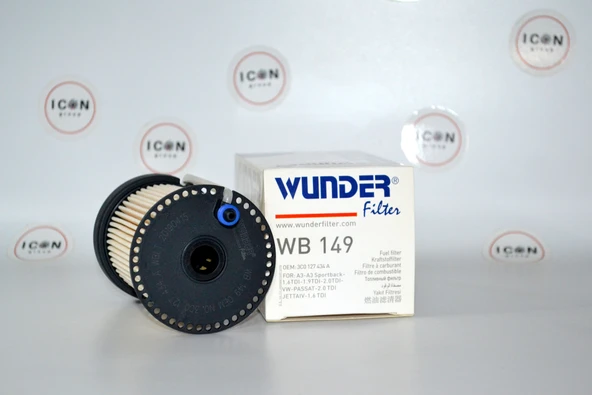 ICON GROUP - Audi A3 - Leon 1.3 TDI - 1.9 - 2.0 Volkswagen Yakıt Filtresi - WB 149 - Resim 2