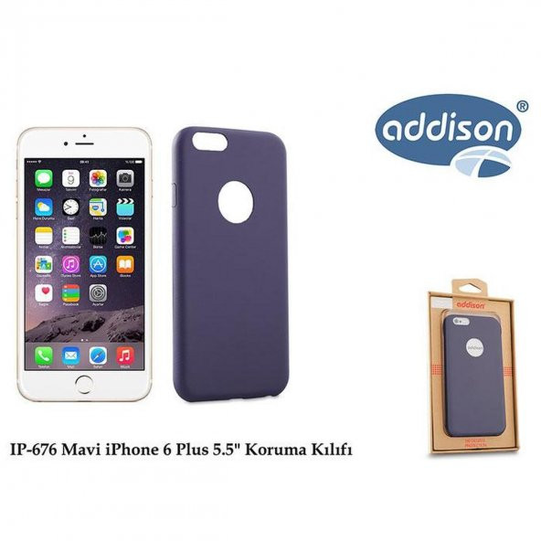 Addison I Mavi iPhone 6-6S Plus Desenli Kılıf