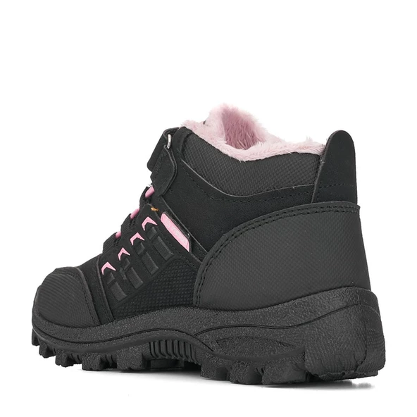 Albishoes Kız Çocuk Kürklü Fermuarlı Cırtlı Outdoor Bot Suya Dayanıklı Kışlık Kız Çocuk Bot - 3
