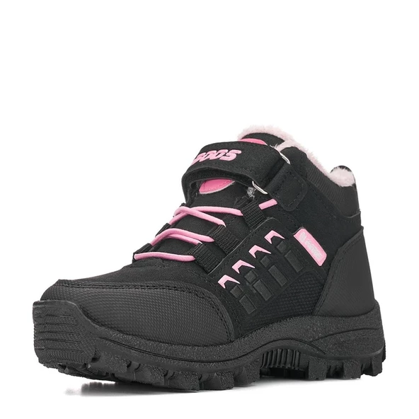Albishoes Kız Çocuk Kürklü Fermuarlı Cırtlı Outdoor Bot Suya Dayanıklı Kışlık Kız Çocuk Bot - 2