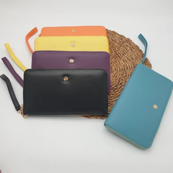 Büyük Boy Fermuarlı Bayan Cüzdan - 6