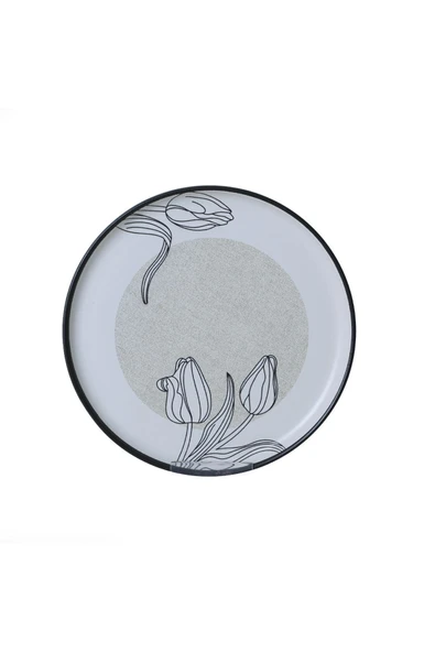 Keramika Keraart Shade Flowers Nordic Pasta Tabağı 22 Cm 6 Adet 21848 - 6