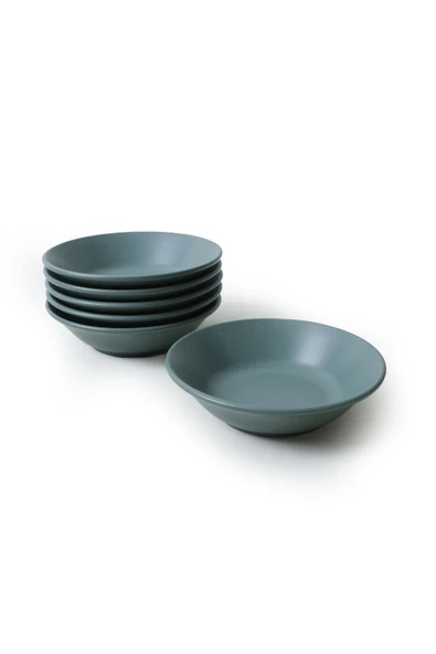 Keramika Mat Yeşil Hitit Yemek Tabağı 18 Cm 6 Adet 322 - Resim 4