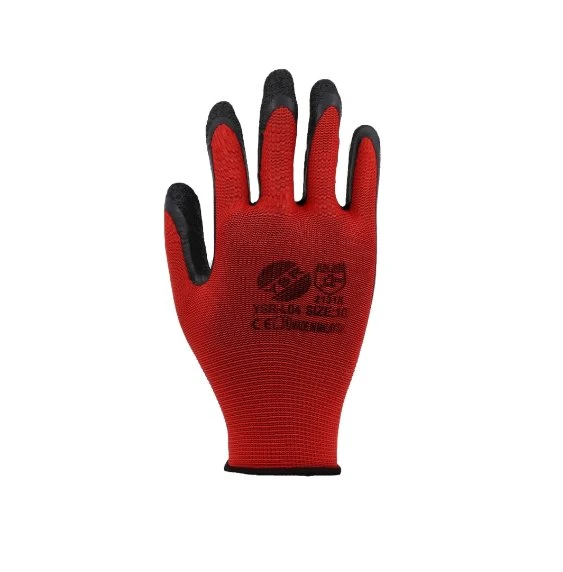 LATEX ELDİVEN KIRMIZI SİYAH YSR-L04 NO:10 ( 12 ADET ) - 5