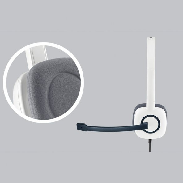 Logitech H150 Stereo Kulaklık-Beyaz - 6