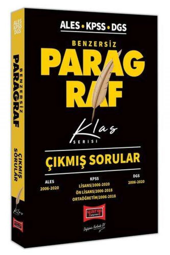 ALES KPSS DGS Benzersiz Paragraf Çıkmış Sorular Klas Serisi Yargı Yayınları - 1