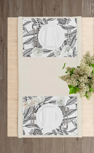 THE MİA FLOWER AMERİKAN SERVİS 6'LI SET 50X35 CM - 3