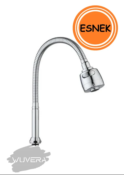 WUVERA Oynar Başlıklı 2 Krom Kubar Fonksiyonlu Spiral Musluk Başlığı - 2