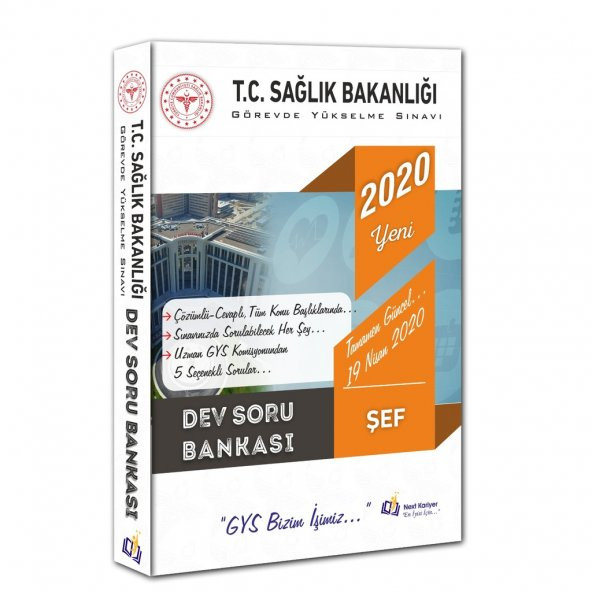 2020 T.C. Sağlık Bakanlığı Görevde Yükselme Sınavı Şef Dev Soru Bankası 