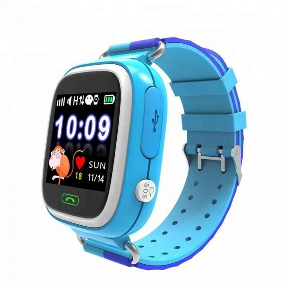 Smartbell Q90/2019 Sim Kartlı Akıllı Çocuk Saati-Mavi